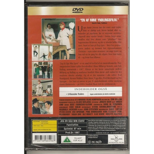 Jeg er sgu min egen (DVD)