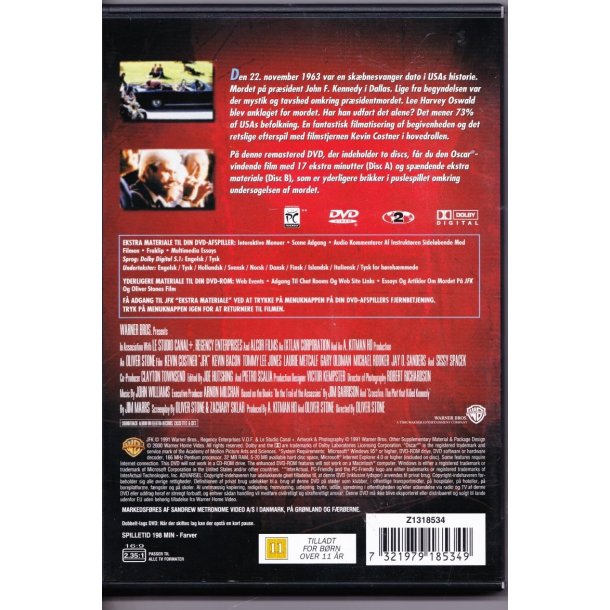 JFK - Oliver stone (DVD)