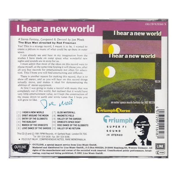  I Hear A New World (CD)