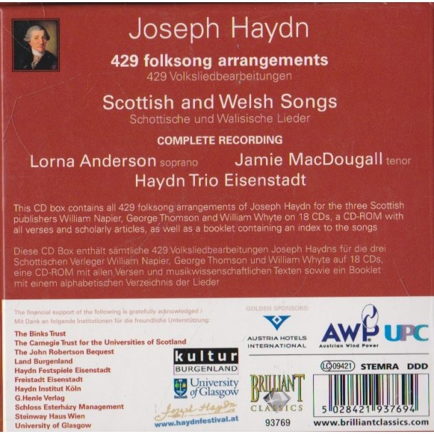 Scottish and Welsh songs (CD)