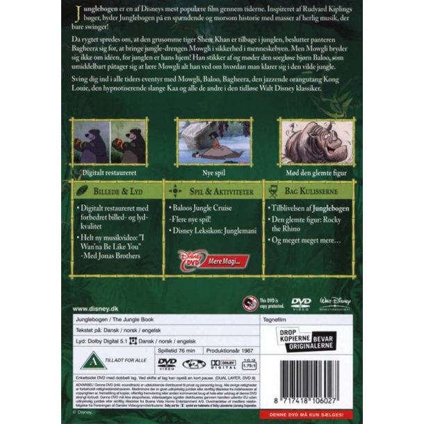 Junglebogen - Disney Klassikere nr. 19 (DVD)