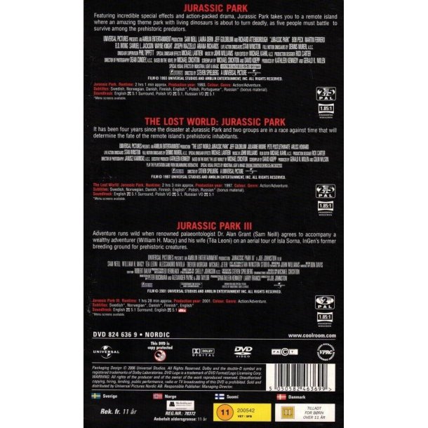 Jurassic Park -Trilogy Park (DVD)