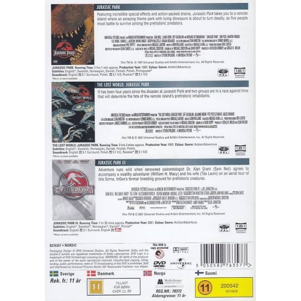Jurassic park - Trilogy (DVD)