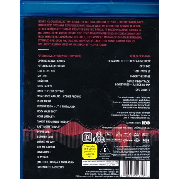 Futuresex / Loveshow (Blu-ray)