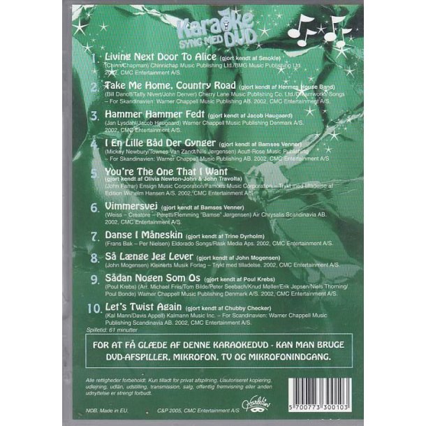Karaoke syng med p� karaoke - Greatest 1 (DVD)