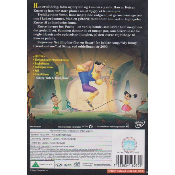 Kejserens nye flip - Disney klassikere nr. 39 (DVD) 