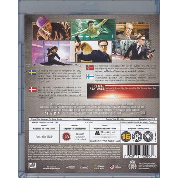 Kingsman the secret service (Blu-ray)
