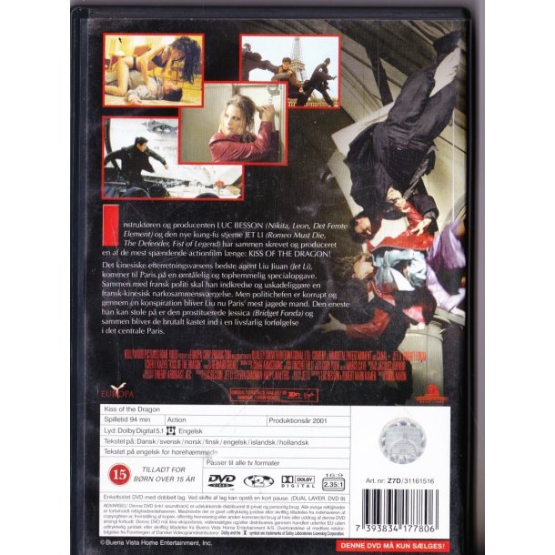 Kiss of the dragon (DVD)