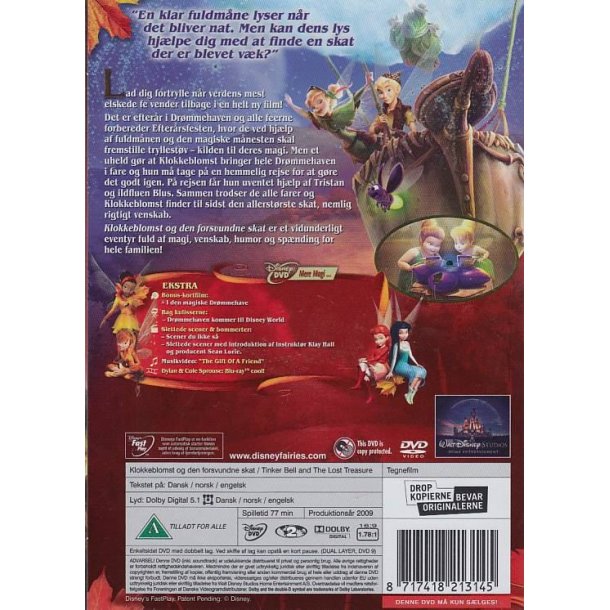 Klokkeblomst og den forsvundne skat (DVD)