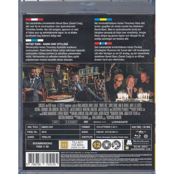 Knives out (Blu-ray)