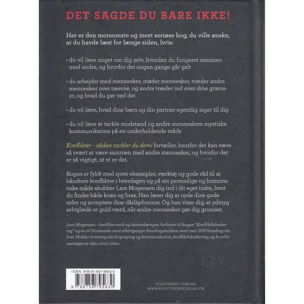 Konflikter - S�dan tackler du dem (Bog)