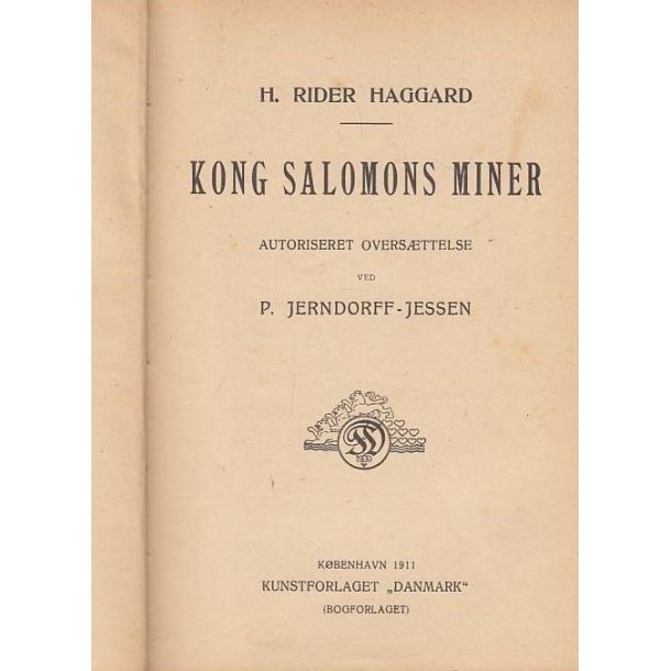 Kong Salomons miner (Bog)