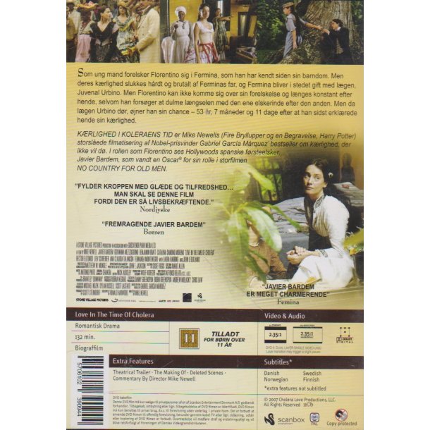 K�rlighed i Koleraens tid (DVD)