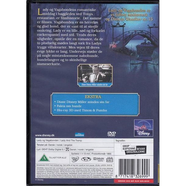 Lady og Vagabonden - Disney Klassikere nr. 15 (DVD)