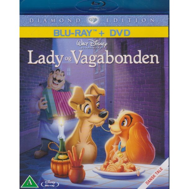Lady og Vagabonden - Disney klassiker nr. 15 (Blu-ray+DVD)