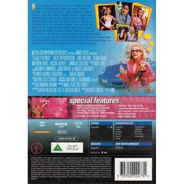 Legally blonde - Blondinens h�vn (DVD)