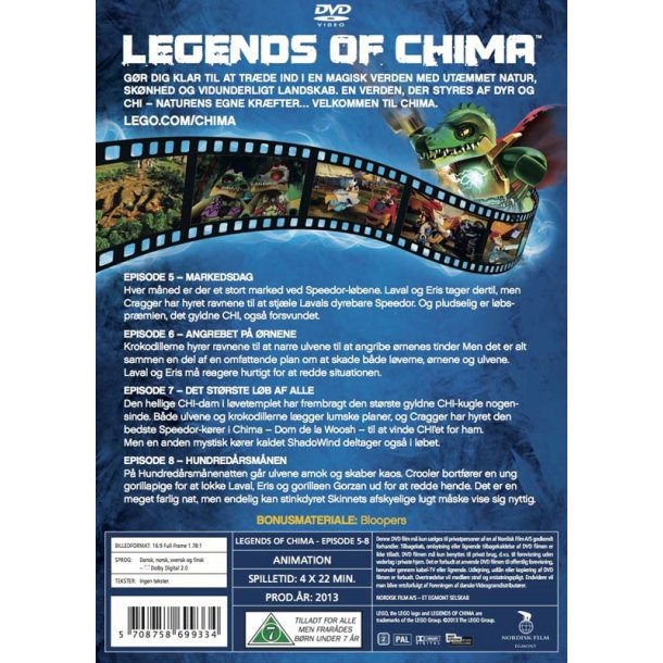 LEGO Legends of Chima - Episode 5-8 (DVD)