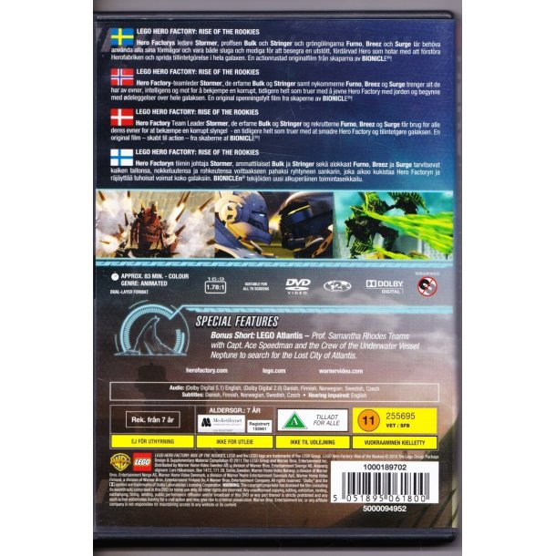 Lego Hero factory - Rise of the rookies (DVD)