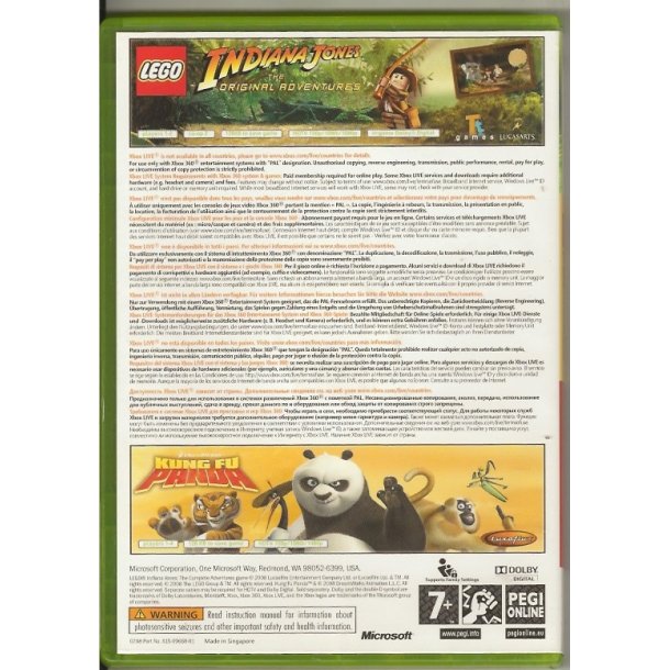 Lego Indiana Jones og Kung fu panda (Spil)