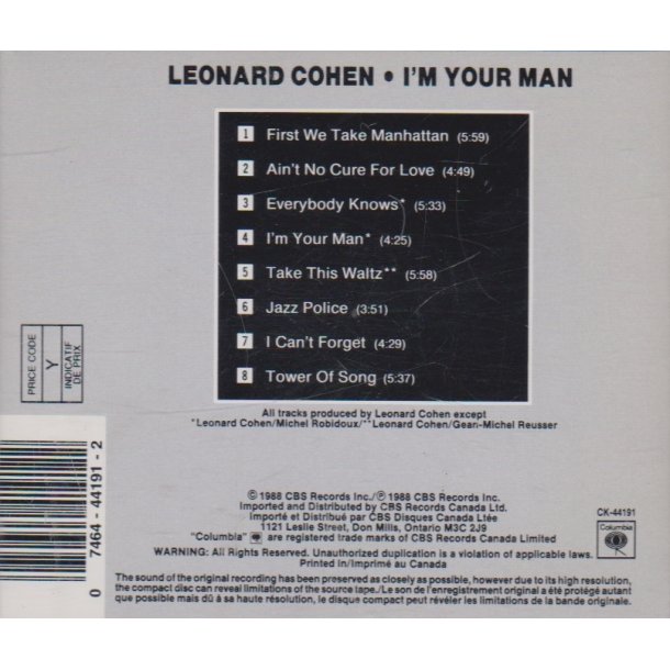 I'm your man (CD)