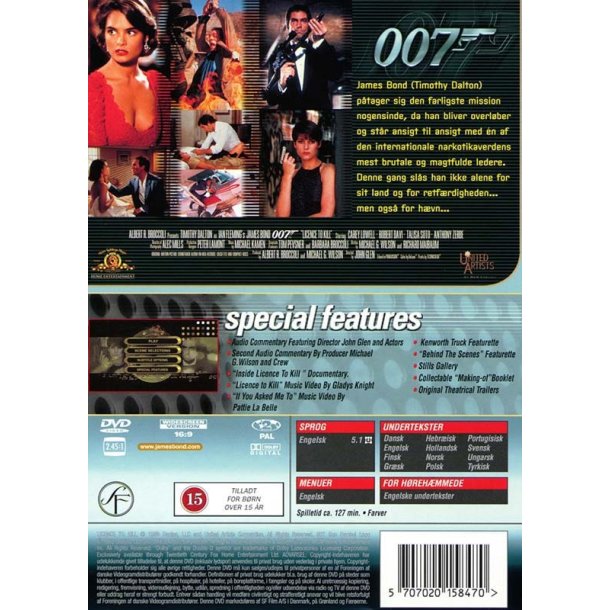 James Bond 007 -  Licence to kill (DVD)