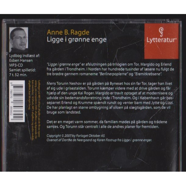 Ligge i gr�nne enge (Lydbog)