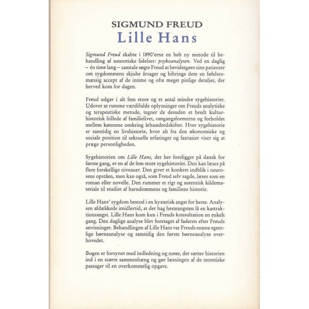 Sigmund Freud - Lille Hans (Bog)