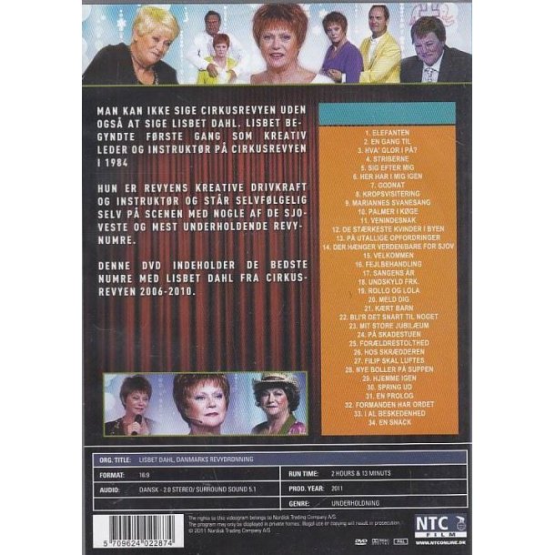Lisbet Dahl - Danmarks revydronning (DVD)