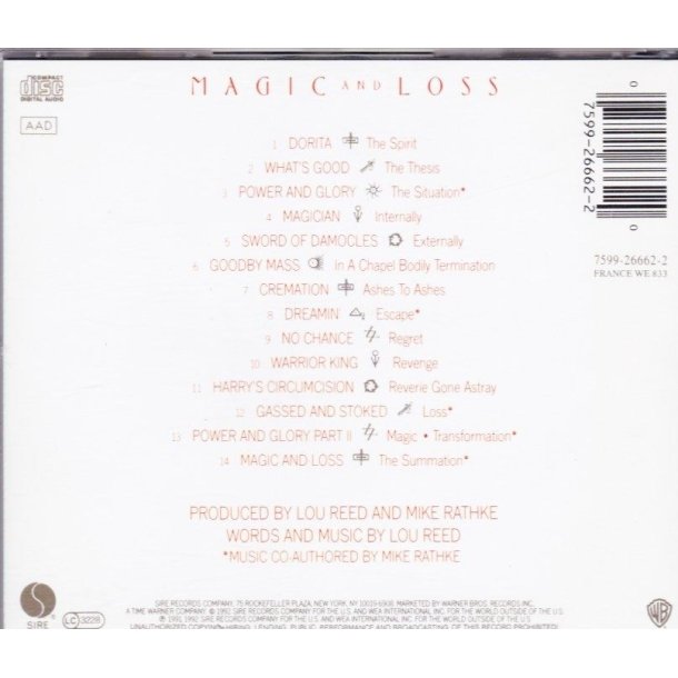 Magic and Loss (CD)