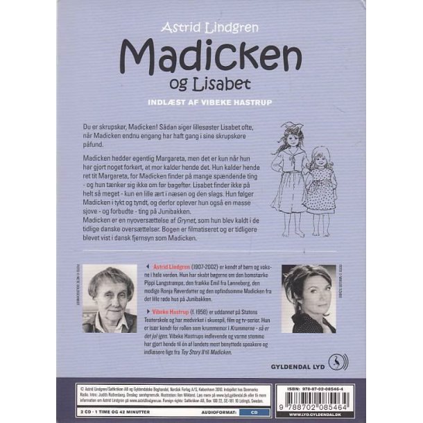 Madicken og Lisabet (Lydbog)