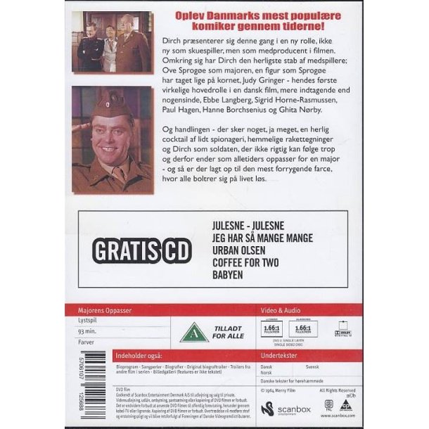 Majorens oppasser (DVD+CD)