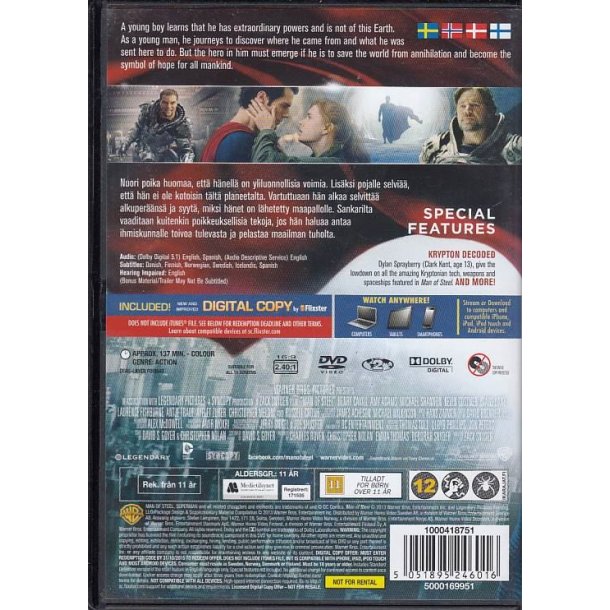 Superman - Man of steel (DVD)