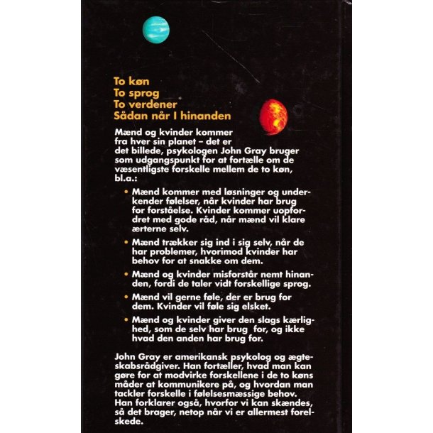 M�nd er fra Mars, Kvinder er fra Venus (Bog)