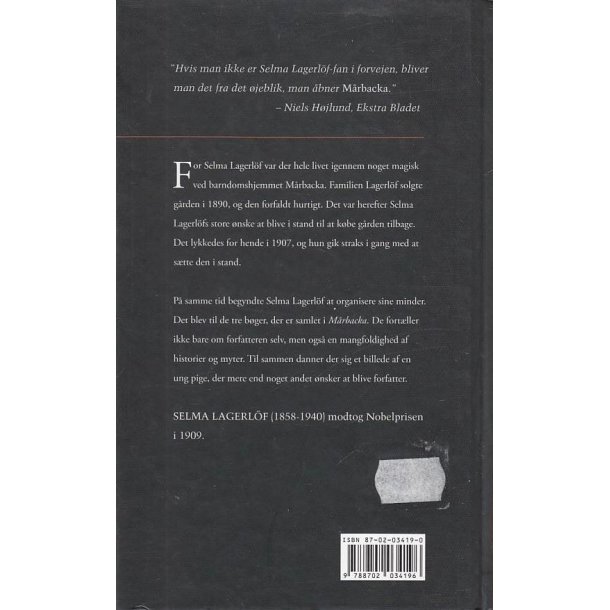 M�rbacka - Erindringer (Bog)
