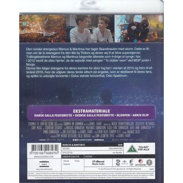 Marcus & Martinus sammen om dr�mmen (Blu-ray)