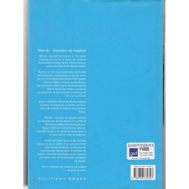 M�rsk manden og magten (Bog)