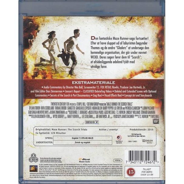 Maze Runner - infernoet (Blu-ray)