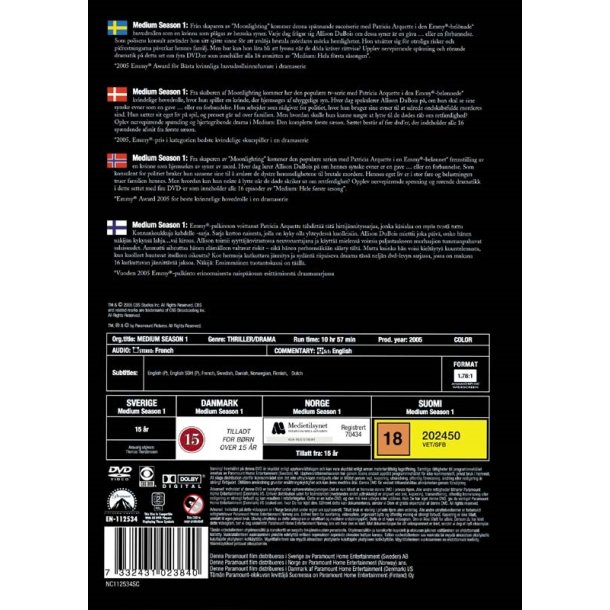 Medium - S�son 1 (DVD)