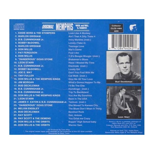 Original Memphis Rock And Roll & Country (CD)
