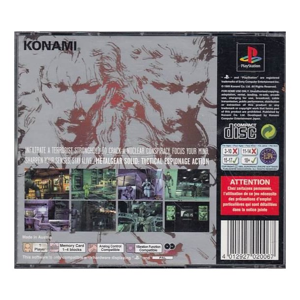 Metal Gear Solid - Tactical Espionage action (Spil)