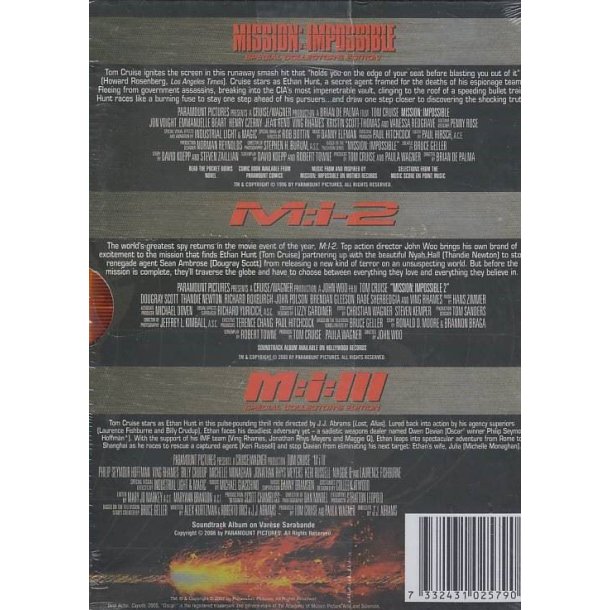 Mission impossible 1-3 (DVD)