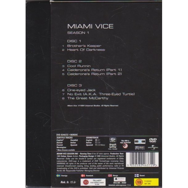Miami Vice - S�son 1 (DVD)