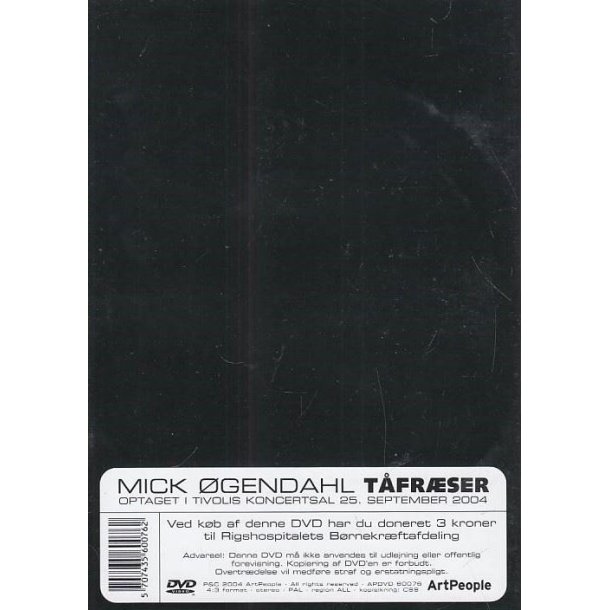 Mick �gendahl - T�fr�ser (DVD)