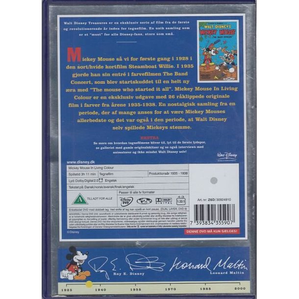 Mickey Mouse in living colour (DVD)