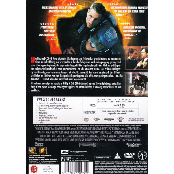 Minority report (DVD)
