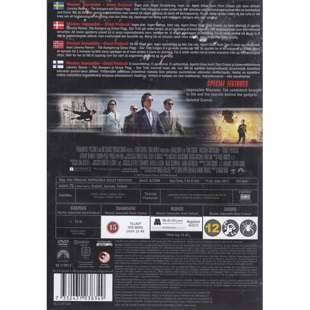Mission Impossible 4 - Ghost Protocol (DVD)