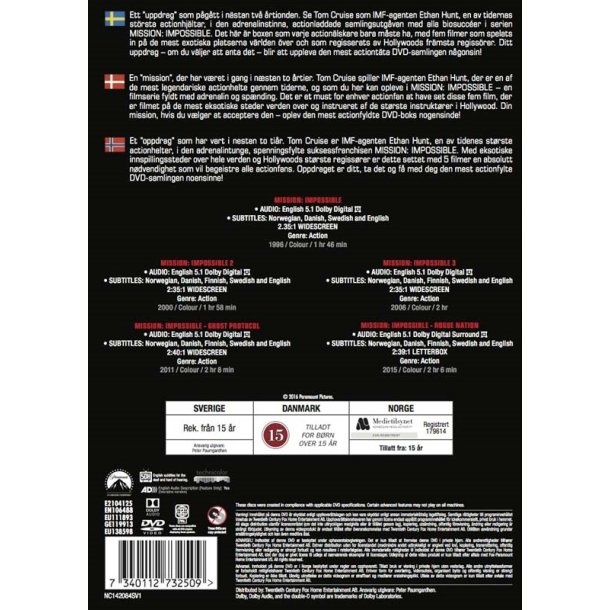 Mission impossibile 5 film (DVD)