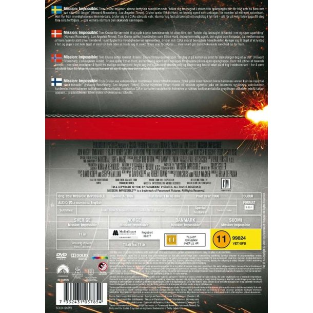 Mission impossible 1 (DVD)