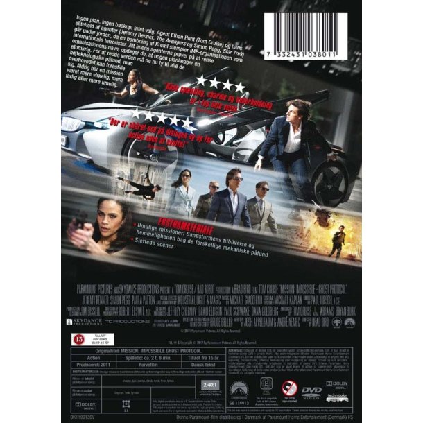 Mission Impossible 4 - Ghost Protocol (DVD)