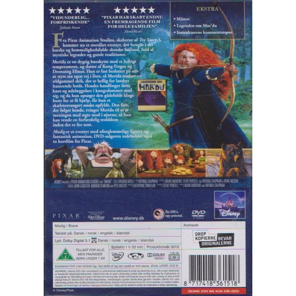 Modig - Disney Pixar nr. 13 (DVD)